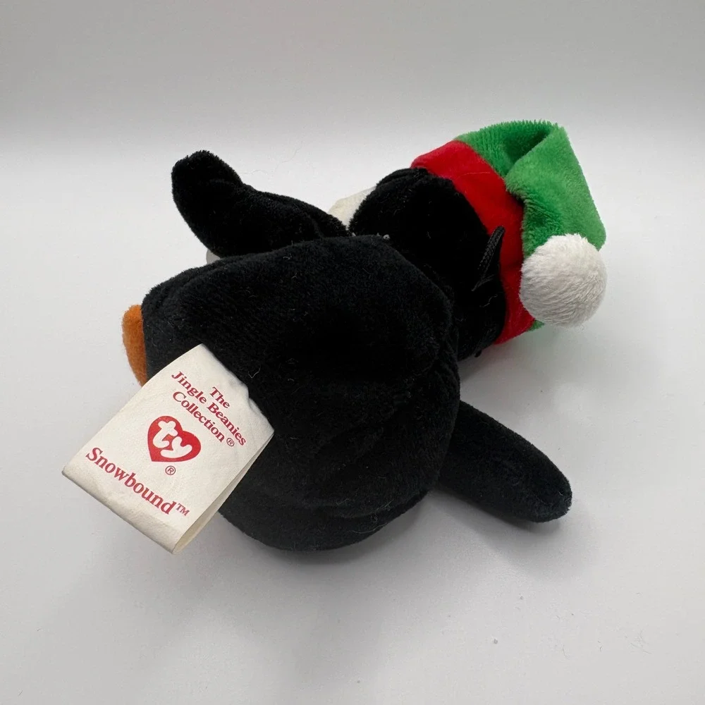 Ty Jingle Beanies Snowbound Penguin 2008 Walgreens Exclusive Holiday Plush 5in